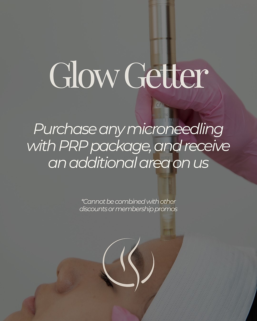 Microneedling PRP package promotional offer graphic