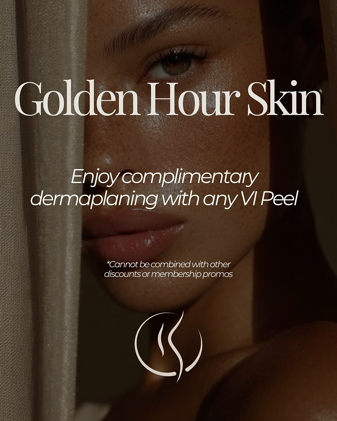 Promotional skincare offer featuring healthy glowing skin.